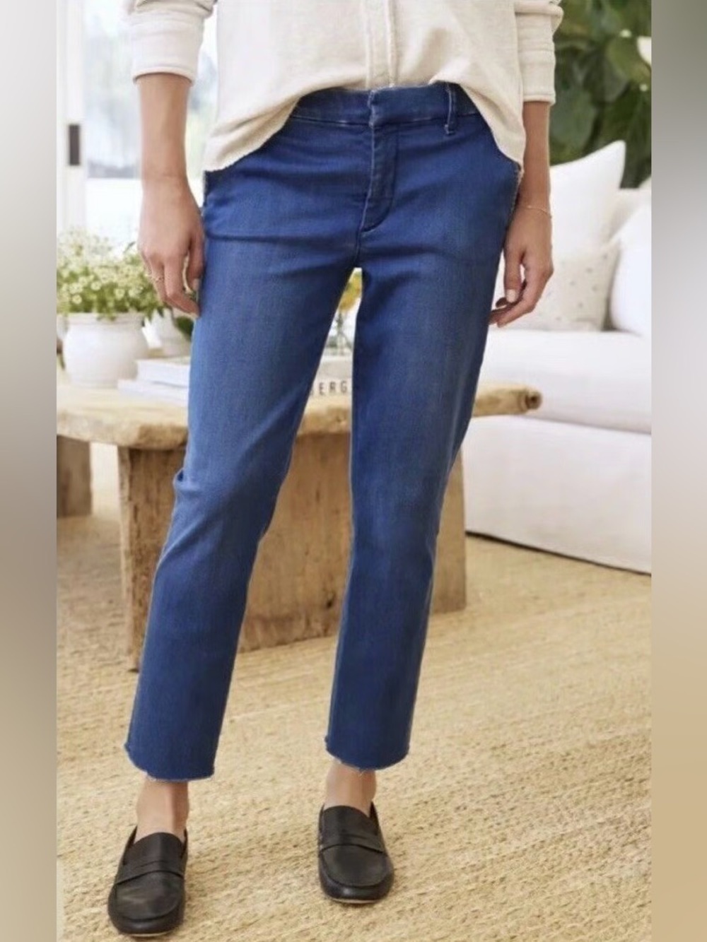 Frank & Eileen Wicklow 1977 Wash Italian Performance Denim Straight Leg Jeans